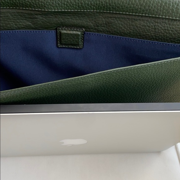 Cole Haan Push Lock Pebble Green Leather - Picture 5 of 6